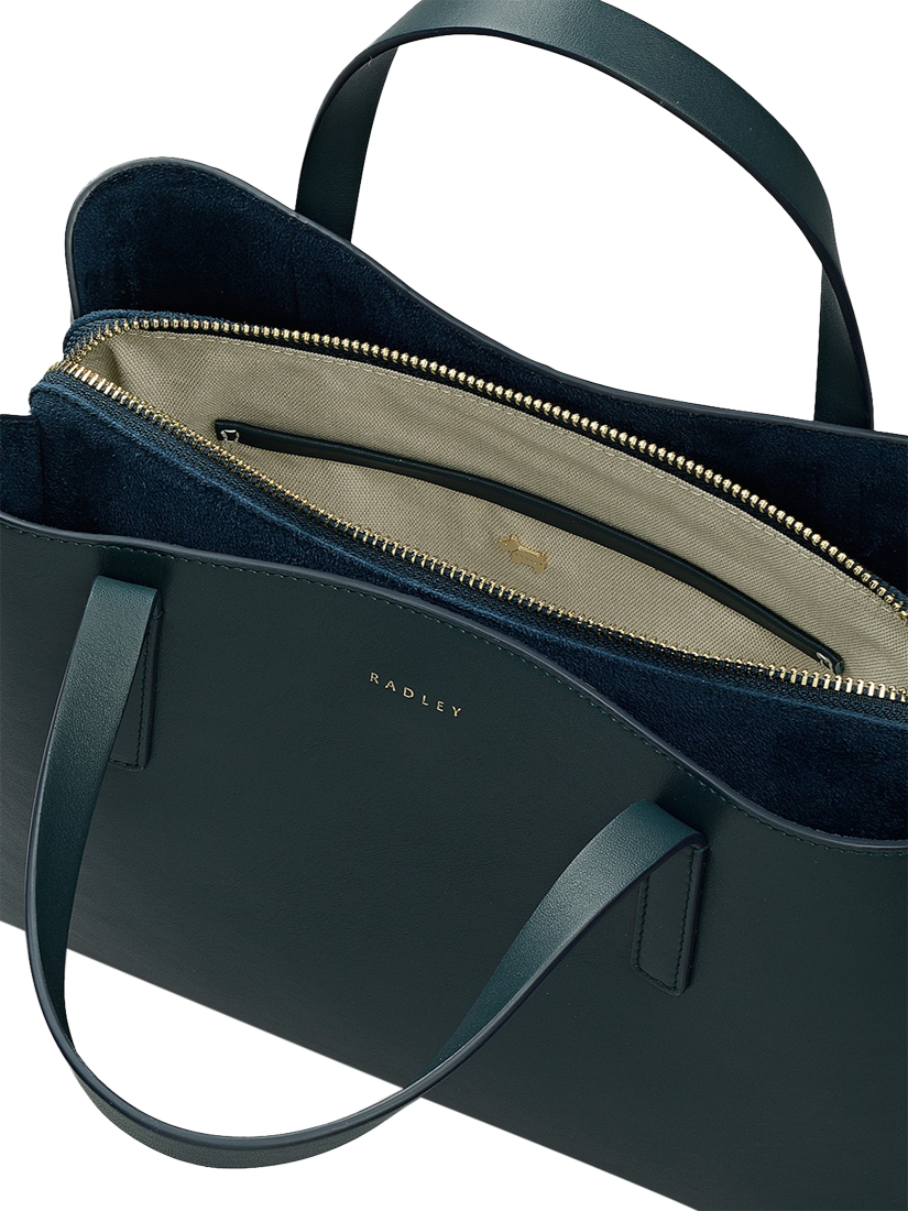 Product image 3 of 6, which shows Radley Dukes Place Leather Grab Bag, Teal