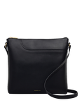 Radley Pockets Large Zip-Top Leather Crossbody Bag, Black
