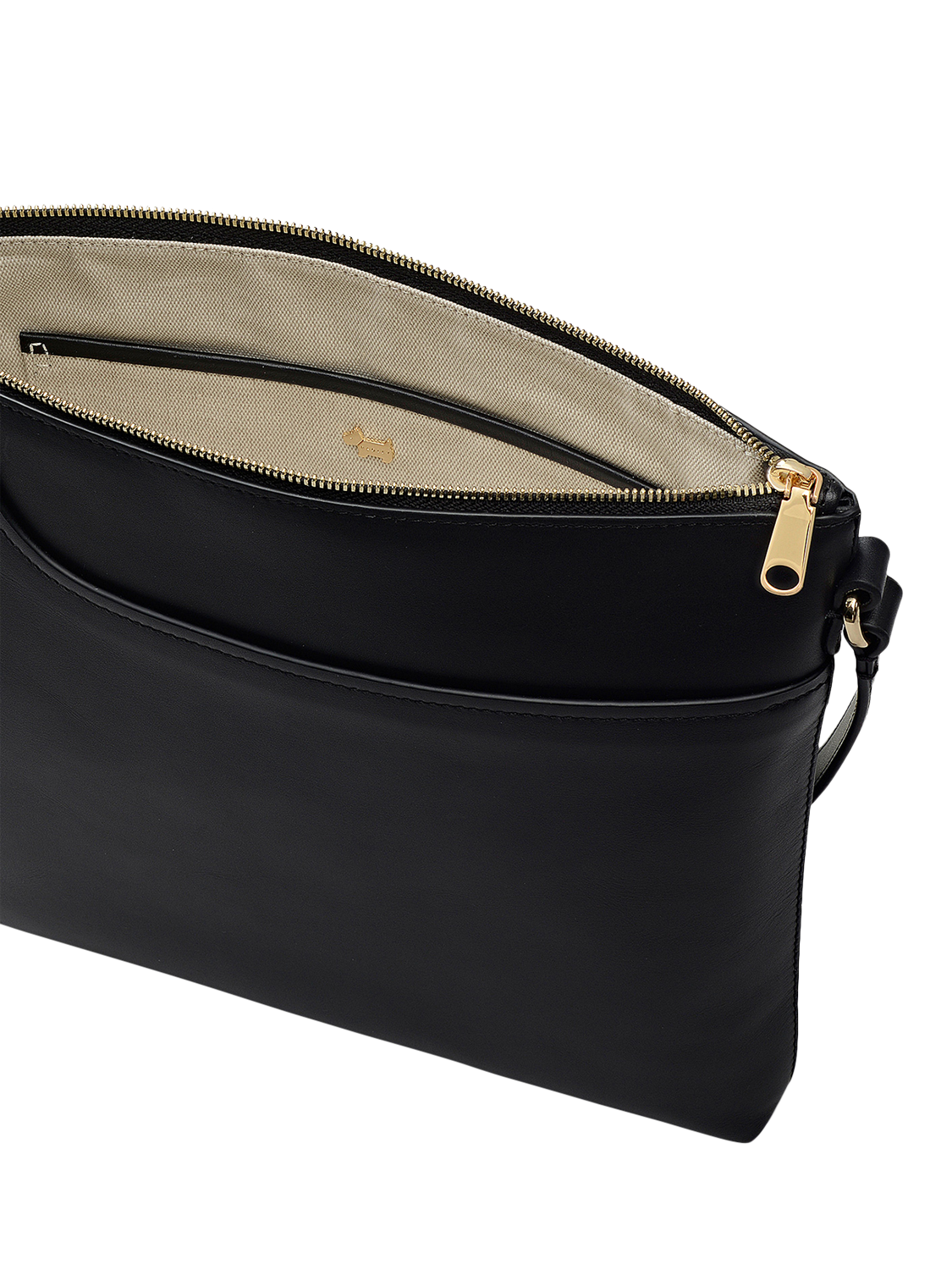 Product image 4 of 5, which shows Radley Pockets Leather Large Crossbody Bag, Black