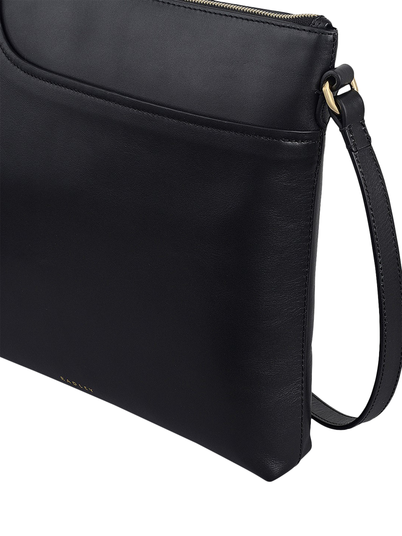 Product image 5 of 5, which shows Radley Pockets Leather Large Crossbody Bag, Black