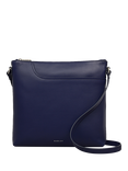 Radley Pockets Large Zip-Top Leather Crossbody Bag, Black, Evenfall