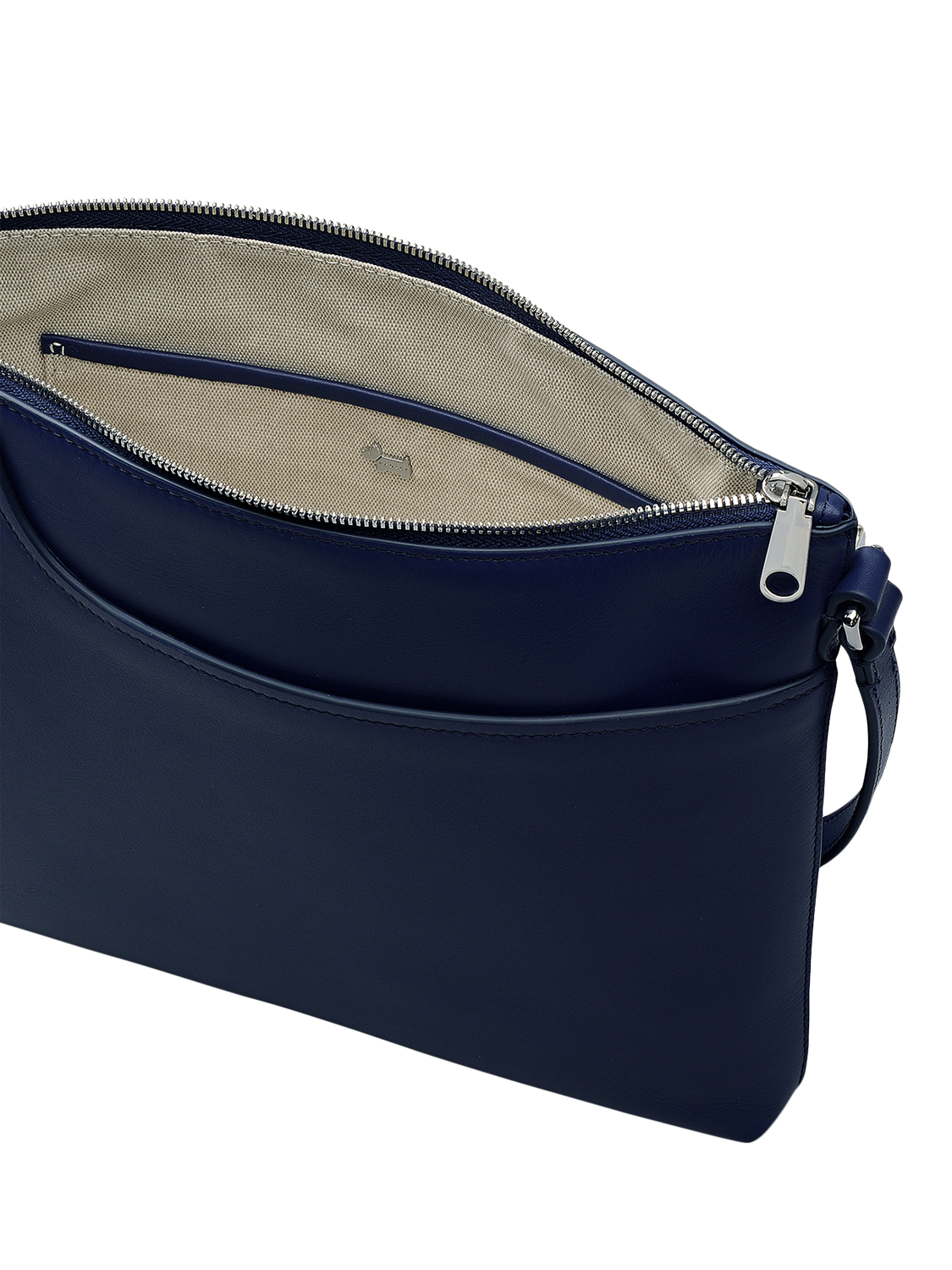Product image 4 of 5, which shows Radley Pockets Leather Large Crossbody Bag, Blue