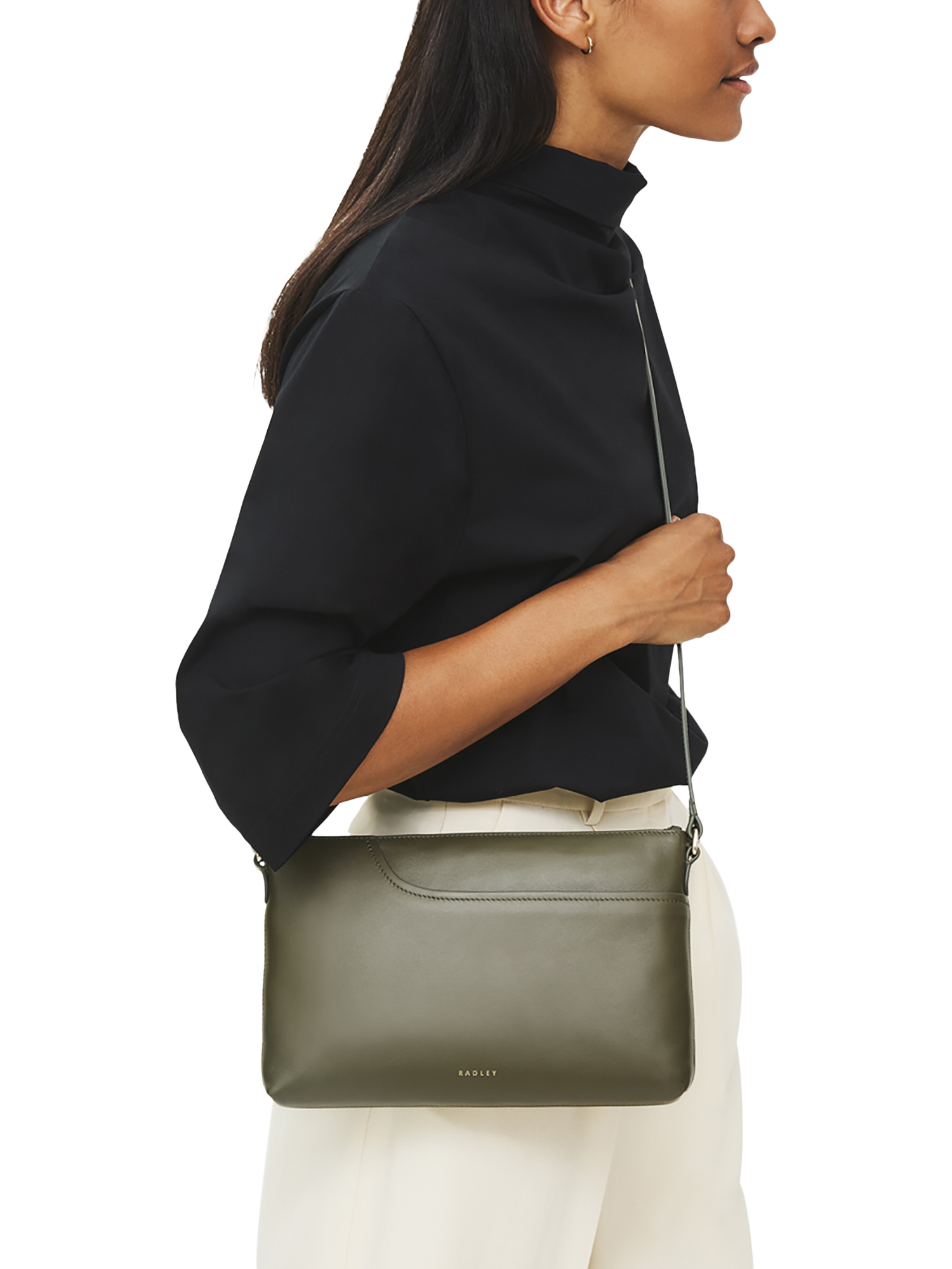 Product image 5 of 5, which shows Radley Pockets Medium Crossbody Bag, Pine Needle