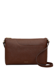 Radley Pockets Textured Medium Zip-Top Crossbody Bag, Brown