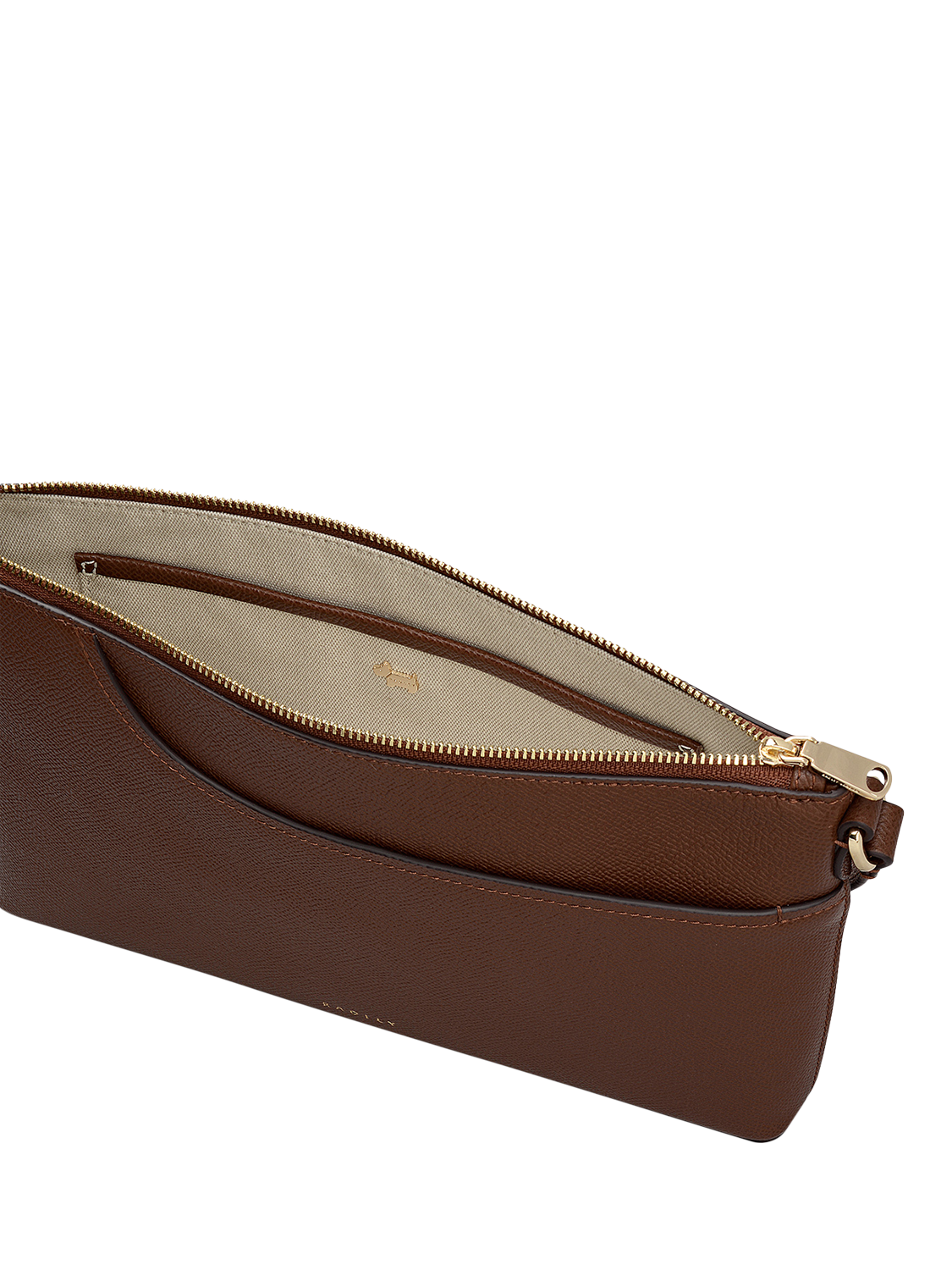 Product image 3 of 5, which shows Radley Pockets Textured Medium Zip-Top Crossbody Bag, Brown