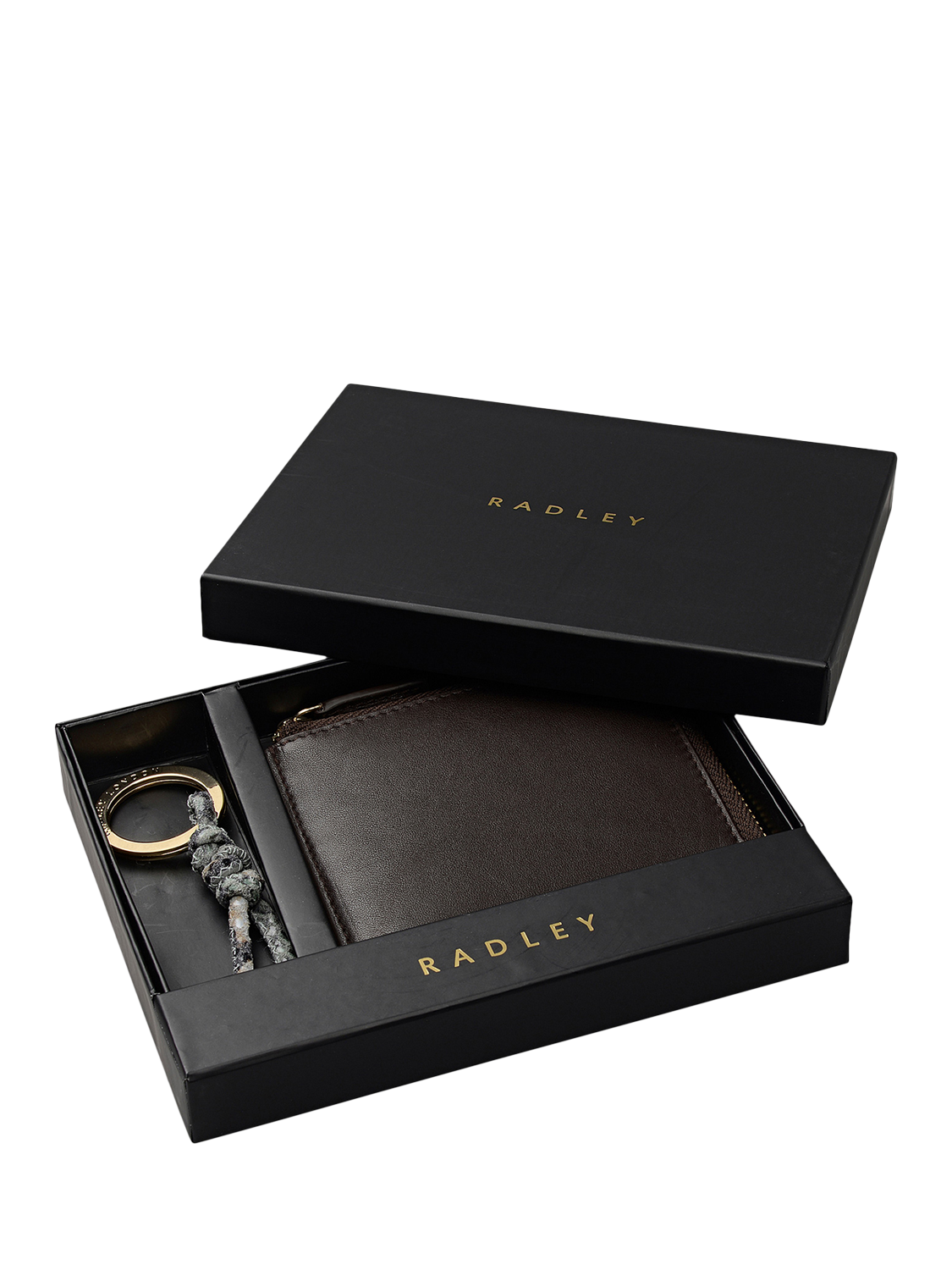 Product image 1 of 7, which shows Radley Chilworth Street Medium Boxed Purse and Keyring, Pine Needle