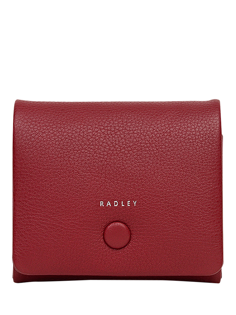Product image 1 of 4, which shows Radley Mallow Street Leather Flapover Purse, Red