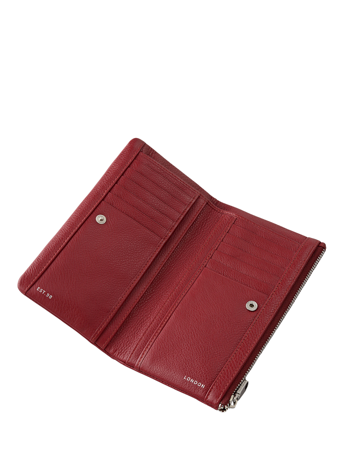 Product image 3 of 4, which shows Radley Mallow Street Leather Bifold Purse, Red