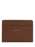 Radley Picton Place Leather Card Holder, Chocolate