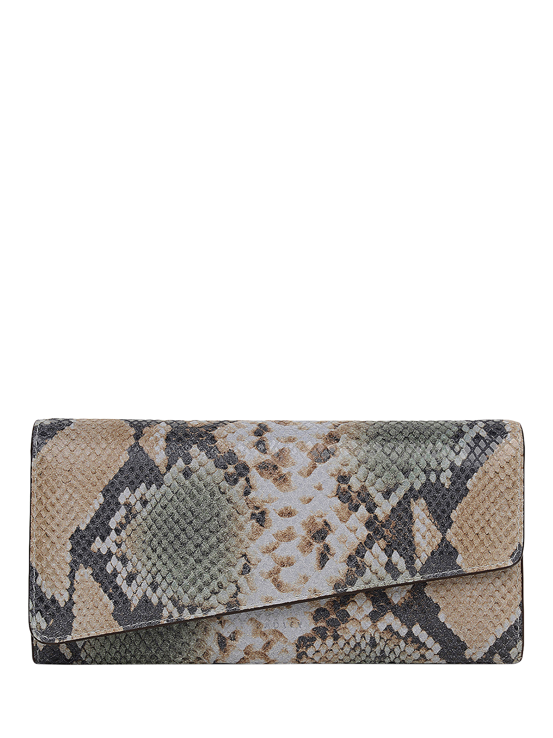 Product image 1 of 4, which shows Radley Kensal Leather Large Matinee Purse, Pine Needle