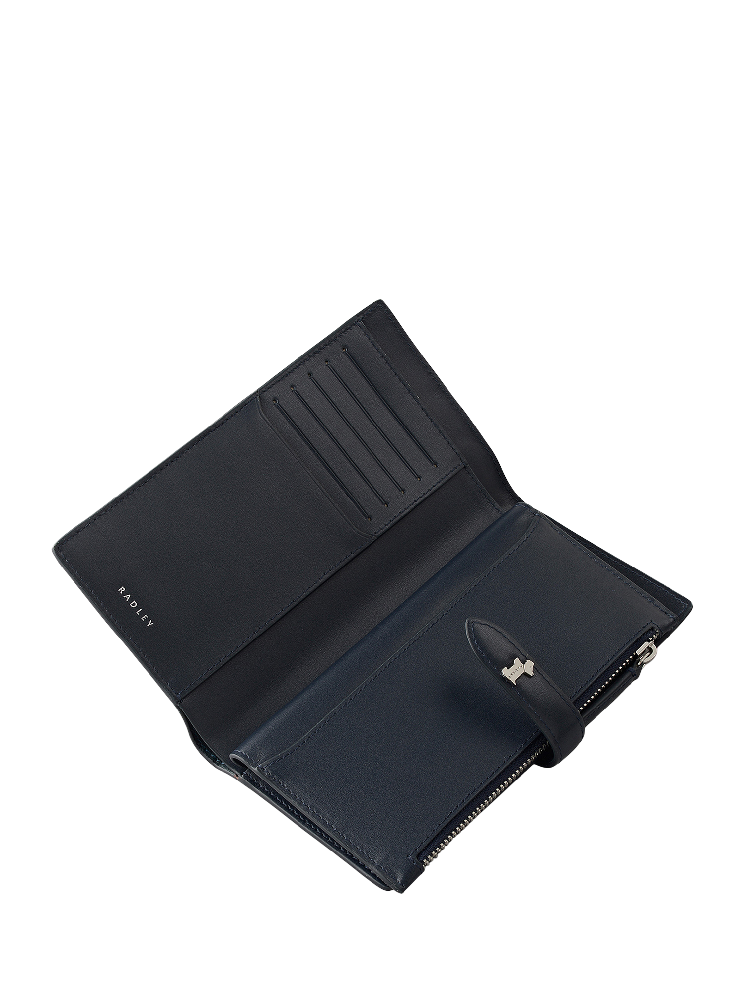 Product image 3 of 4, which shows Radley Willis Street Leather Large Bifold Purse, Teal