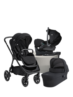 Joie Baby Finiti Pushchair, Ramble XL Carrycot, i-Level Pro Car Seat, and i-Base Encore Travel Ready Bundle, Eclipse, Eclipse