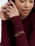 Ted Baker Wavie Jewelled Wave Hinged Bangle Bracelet, Gold