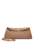 Dune Encourage Woven Clutch Bag, Bronze