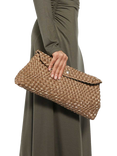 Dune Encourage Woven Clutch Bag, Bronze