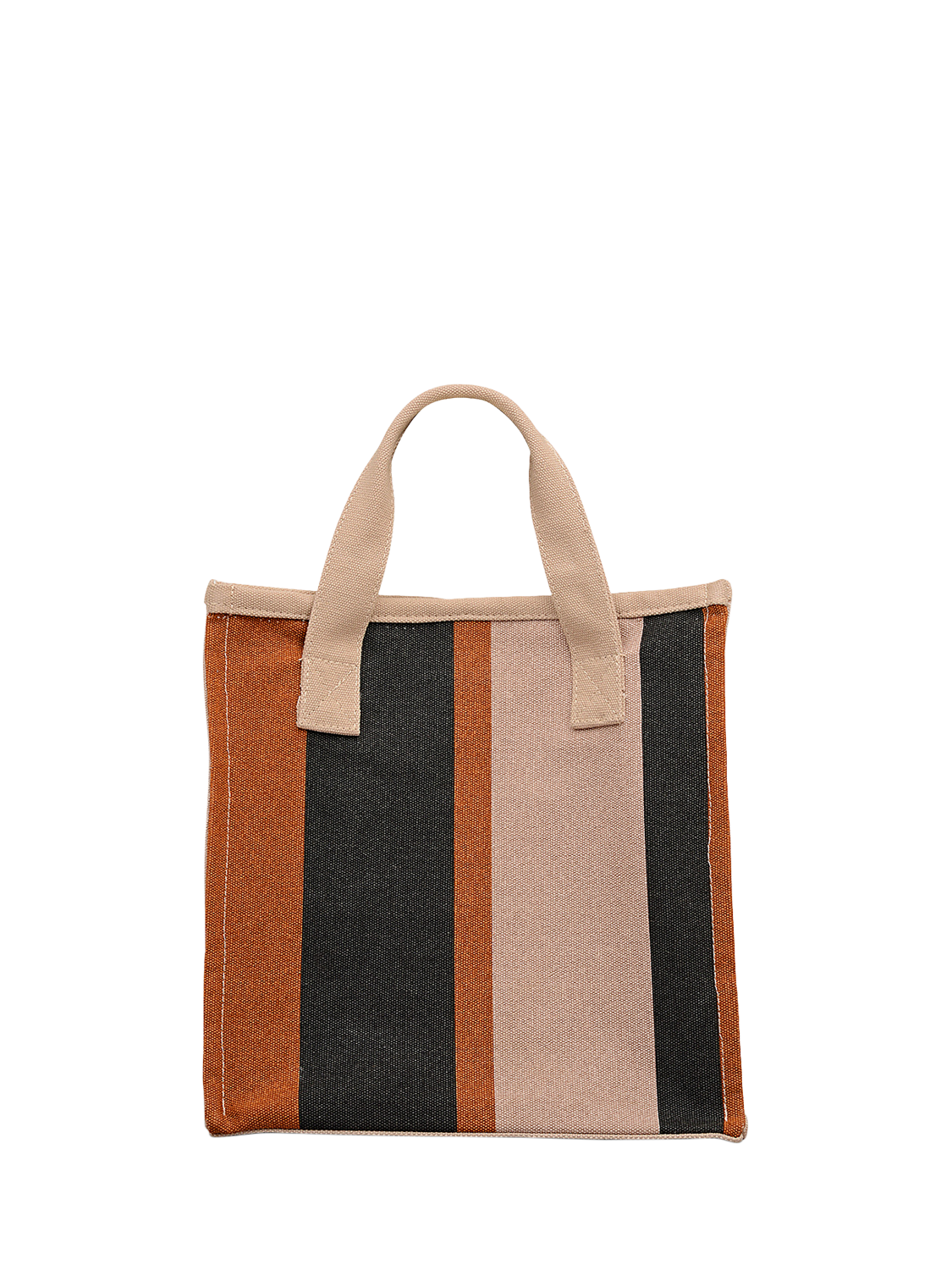 Product image 2 of 4, which shows Radley Striped Canvas Boxy Grab Bag, Snow
