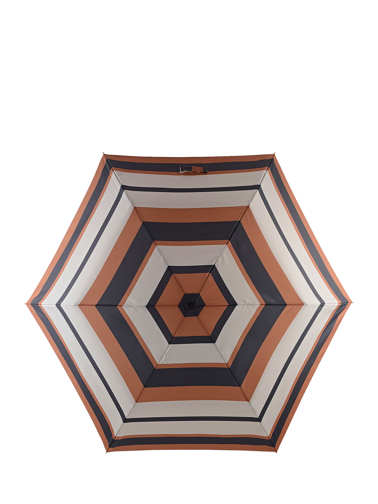 Product image 1 of 3, which shows Radley Stripe Logo Strap Retractable Umbrella, Snow