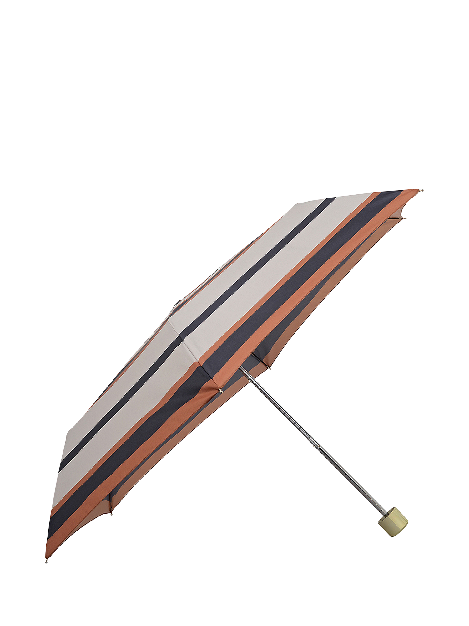 Product image 2 of 3, which shows Radley Stripe Logo Strap Retractable Umbrella, Snow