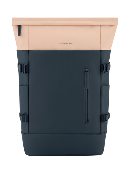 Kapten & Son Helsinki Pro Water Resistant Backpack, Rose + Dark Blue