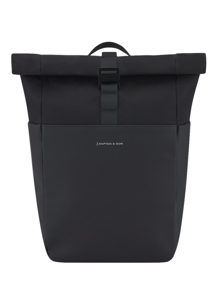 Kapten & Son Lund Basic Water Repellent Backpack, Green + Light Beige, Black