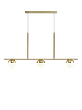 Nordlux Contina 3 Glass Dome Lamp Pendant Ceiling Light, Metallic Brass