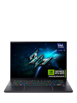 Acer Predator Triton 14 AI Gaming Laptop, Intel Core Ultra 9 Processor, 32GB RAM, 2TB SSD, RTX 5070, 14.5” 2.8K OLED Touchscreen, Black, Black
