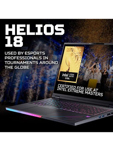 Acer Predator Helios 18 AI Gaming Laptop, Intel Core Ultra 9 Processor, 32GB RAM, 1TB SSD, RTX 5080, 18” WQXGA, Black - view 2, Black