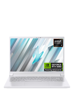 Acer Nitro V14 Gaming Laptop, AMD Ryzen AI 7 Processor, 32GB RAM, 1TB SSD, RTX 5060, 14.5” WQXGA, White, White