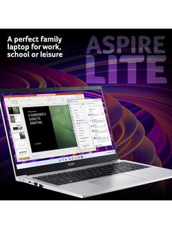 Acer Aspire Lite 15 Laptop, Intel N150 Processor, 4GB RAM, 128GB SSD, 15.6” Full HD, Iron - view 2, Iron