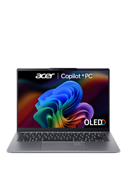 Acer Swift Go 14 AI Copilot+ Laptop, AMD Ryzen AI 7 Processor, 16GB RAM, 1TB SSD, 14” WUXGA OLED, Iron, Iron