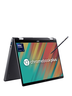 Acer Chromebook Plus Spin 714 Convertible Laptop, Intel Core Ultra 5 Processor, 8GB RAM, 512GB SSD, 14” WUXGA, Iron, Iron