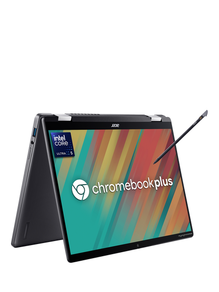 Acer Chromebook Plus Spin 714 Convertible Laptop, Intel Core Ultra 5 Processor, 8GB RAM, 512GB SSD, 14” WUXGA, Iron, Iron