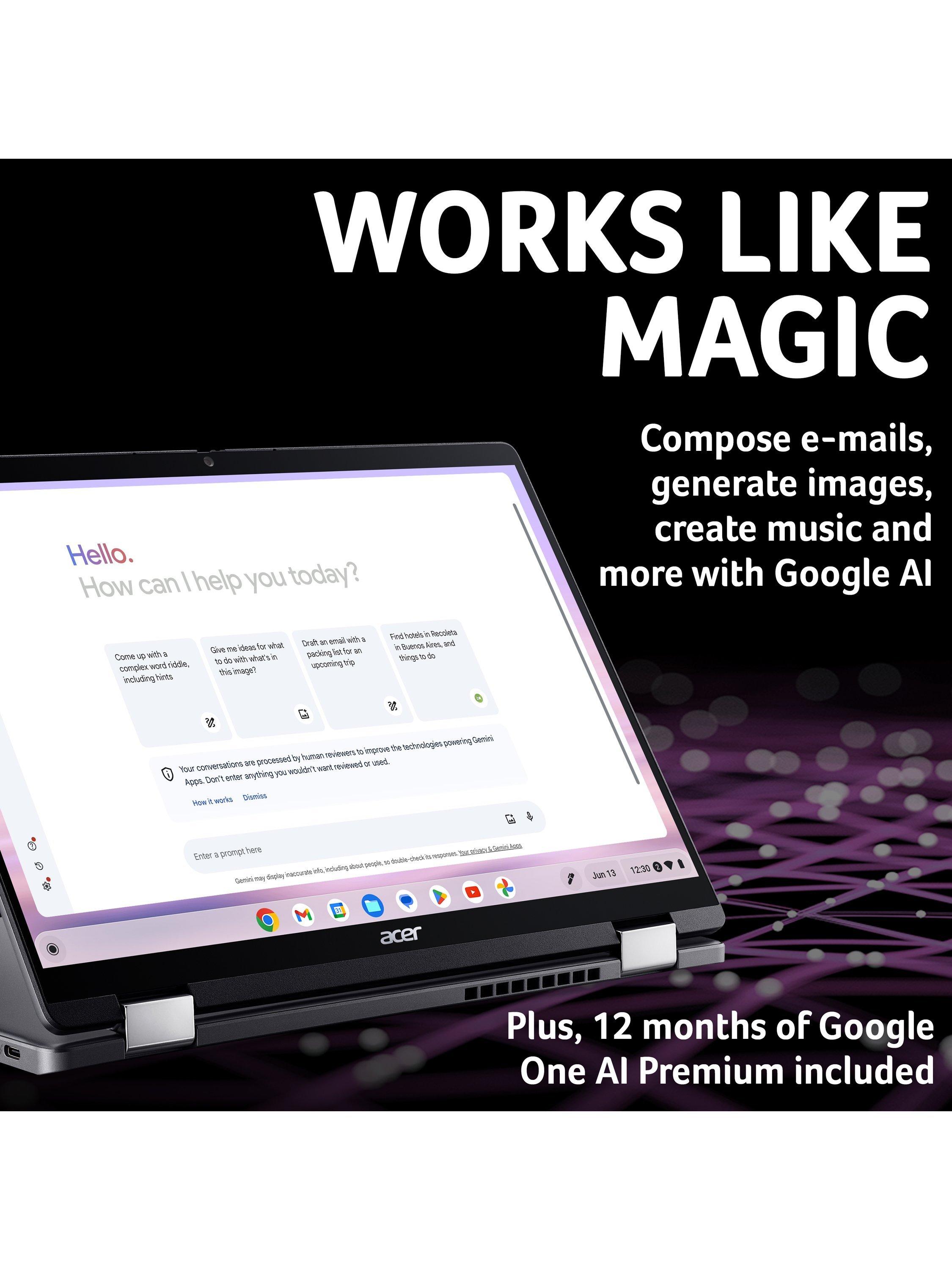 Acer Chromebook Plus Spin 714 Convertible Laptop, Intel Core Ultra