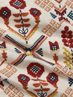 John Lewis Aiyana Trellis Furnishing Fabric, Multi - view 2, Multi