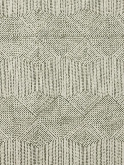 John Lewis Flax Embroidery Furnishing Fabric, Myrtle Green