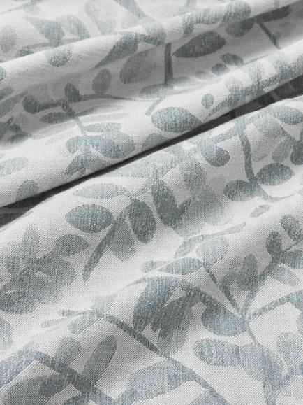 John Lewis Marlyn Leaf Furnishing Fabric, Blue - view 2, Blue