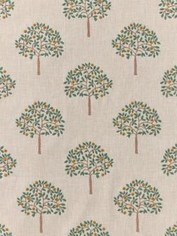 John Lewis Orchard Trees Furnishing Fabric, Orange/Natural, Orange/Natural