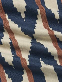 John Lewis Paz Abstract Furnishing Fabric, Blue/Natural - view 2, Blue/Natural