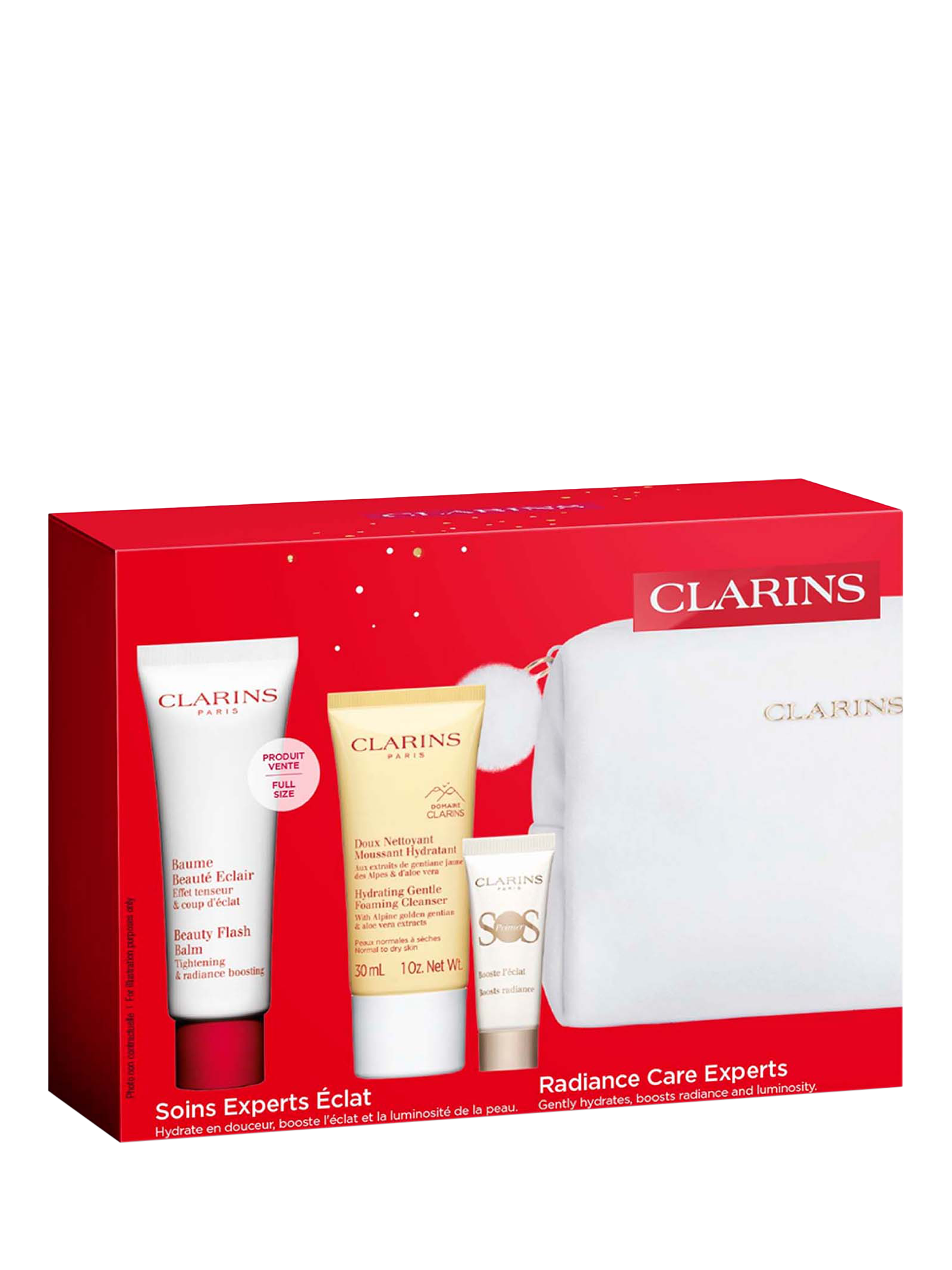 Product image 4 of 5, which shows Clarins Radiance Care Experts Skincare Gift Set