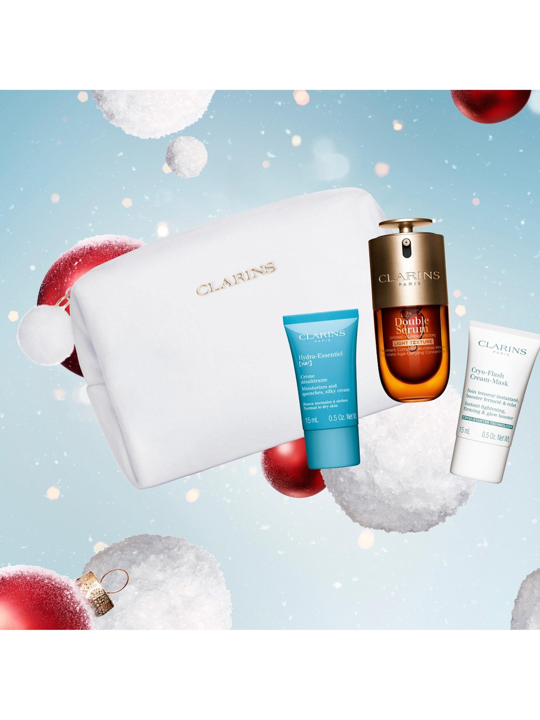 Product image 5 of 5, which shows Clarins Double Serum Light Collection Skincare Gift Set