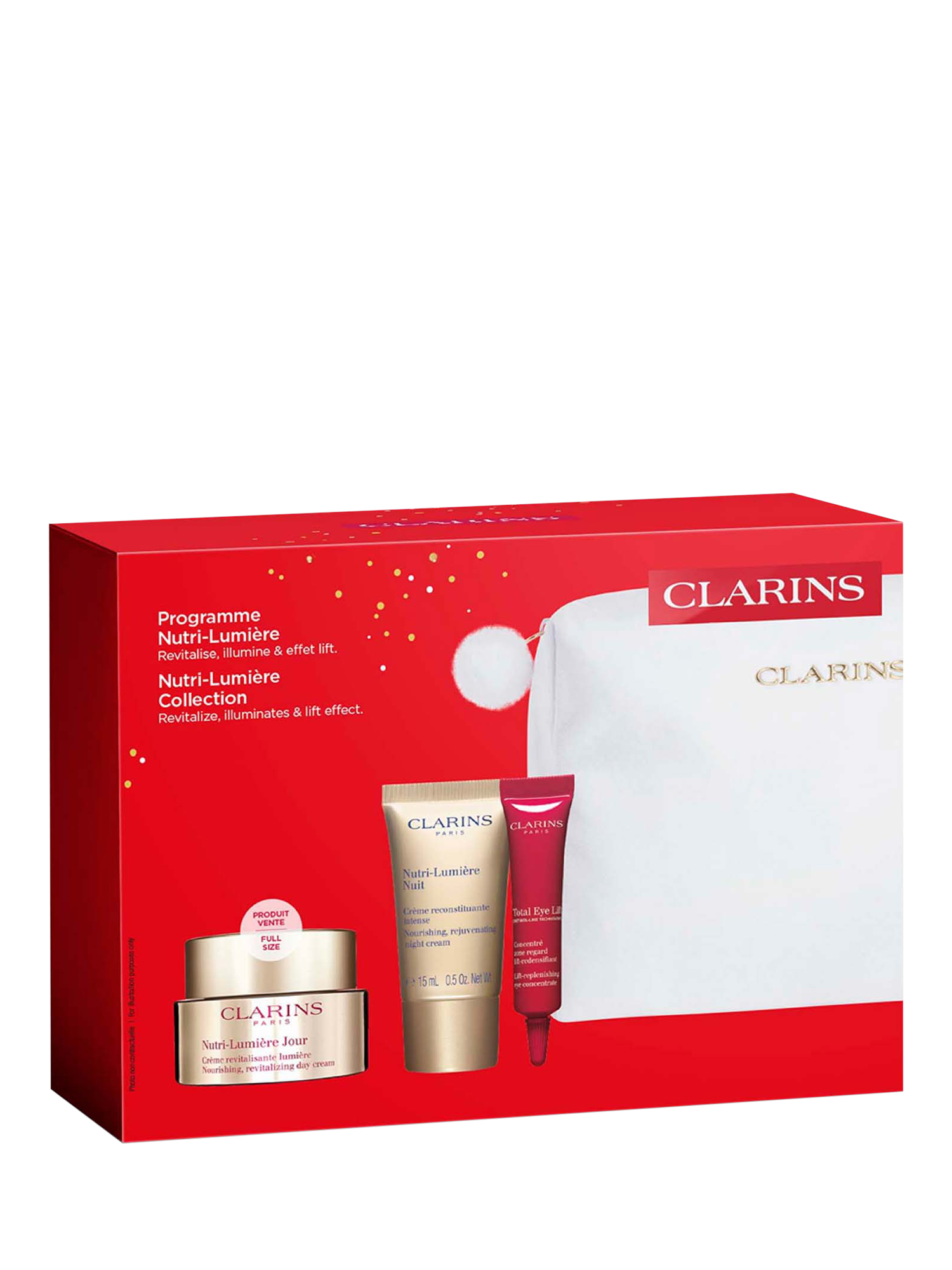 Product image 4 of 5, which shows Clarins Nutri-Lumière Collection Skincare Gift Set