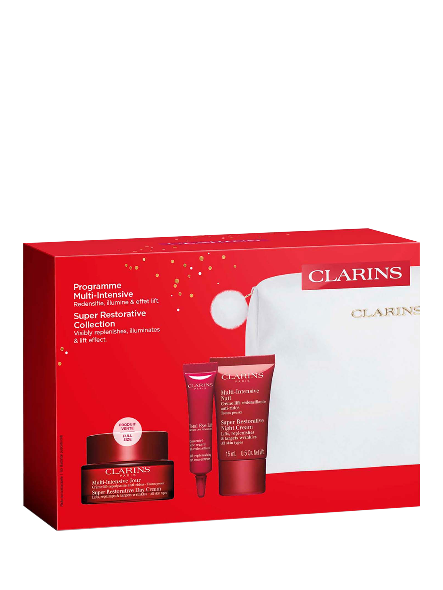 Product image 4 of 5, which shows Clarins Super Restorative Collection Skincare Gift Set