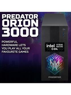 Acer Predator Orion 3000 PO3-665 Desktop Gaming PC, Intel Core i5 Processor, 16GB RAM, RTX 5060, 512GB SSD, Black - view 2, Black