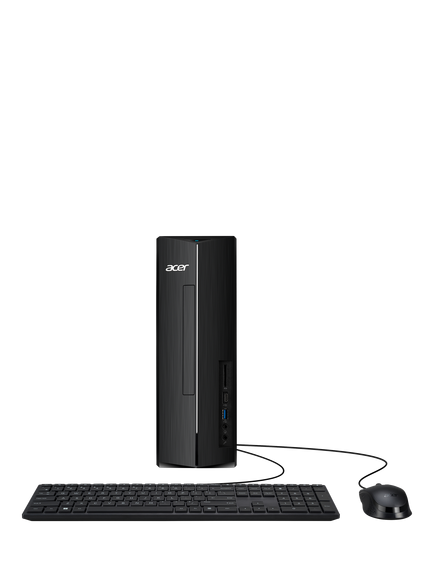 Acer Aspire XC-1710 Desktop PC, Intel Core i3 Processor, 8GB RAM, 512GB SSD, Black, Black