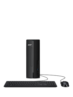 Acer Aspire XC-1710 Desktop PC, Intel N100 Processor, 8GB RAM, 256GB SSD, Black, Black