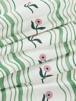 John Lewis x Anine Cecilie Iversen Ribbon Furnishing Fabric, Juniper - view 2, Juniper