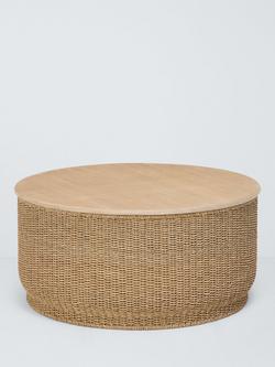 John Lewis Dune Woven Coffee Table, Natural, Natural