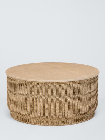 John Lewis Dune Woven Coffee Table, Natural, Natural