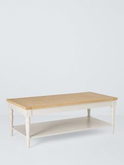 John Lewis Foxmoor Rectangular Coffee Table, FSC-Certified, Cream