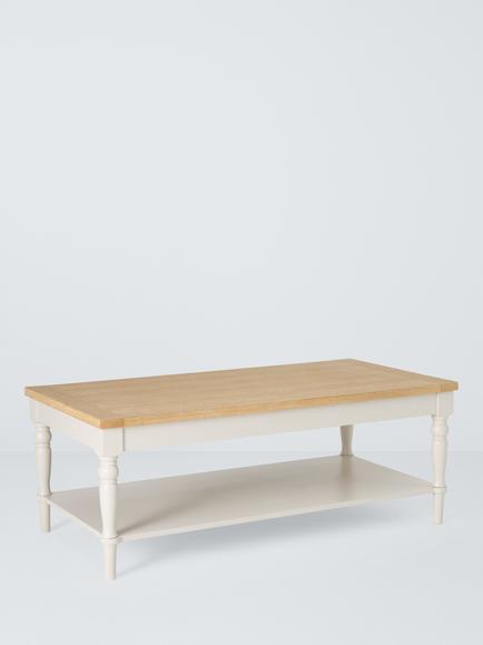 John Lewis Foxmoor Rectangular Coffee Table, FSC-Certified, Cream